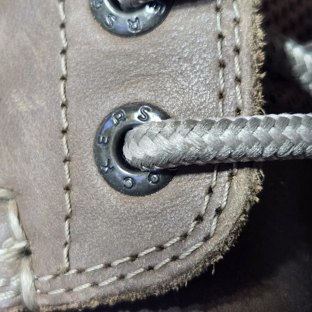 Dockers Beacon Genuine Leather Boat Shoes Mens 10.5 M‎ Brown Lace Up Logo EUC